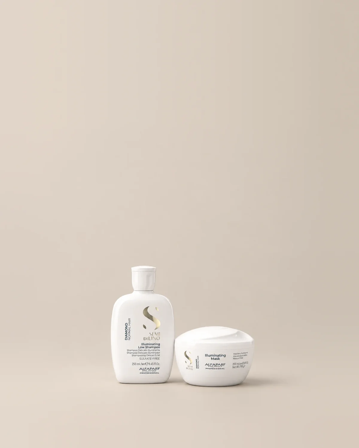Shampoo Semi di Lino Diamond e Máscara Semi di Lino Diamond